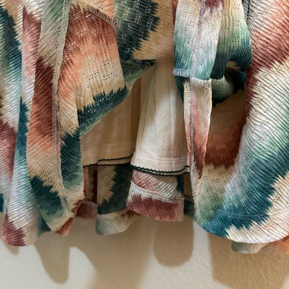 NWT Maeve Anthropologie Maria Multicolor Chevron Sweater Midi Skirt XL - Picture 7 of 13